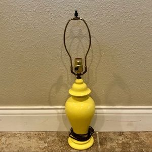 Yellow lamp base